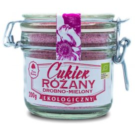 Cukier różany drobno mielony - słoiczek 200 g - Dary Natury