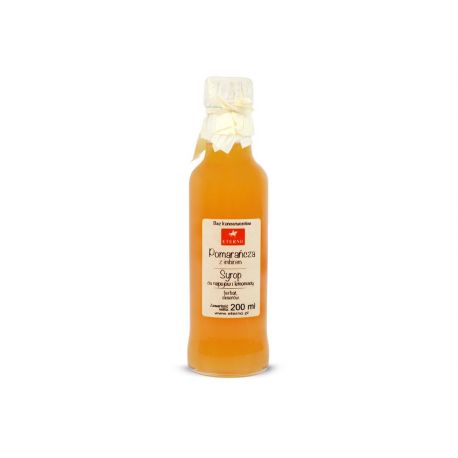 Syrop pomarańczowy z imbirem - 200 ml - Eterno