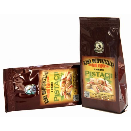 Czarna Kawka - kawa rozpuszczalna pistacjowa - 75 g