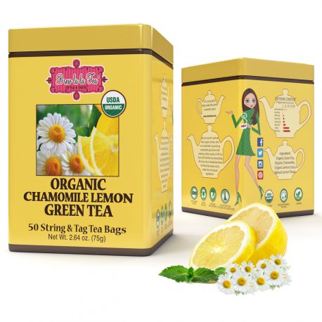 ORGANIC CHAMOMILE LEMON GREEN TEA - w saszetkach 50 x 1,5 g