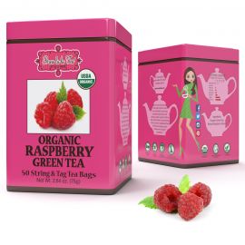 Brew La La - ORGANIC RASPBERRY GREEN TEA - w saszetkach 50 x 1,5 g