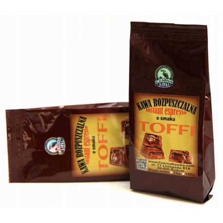 Czarna Kawka - kawa rozpuszczalna o smaku toffi - 75 g