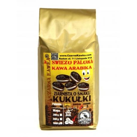 Czarna Kawka - kawa ziarnista o smaku kukułki - 1000 g
