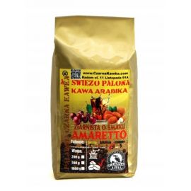 Czarna Kawka - kawa ziarnista o smaku Amaretto - 500 g