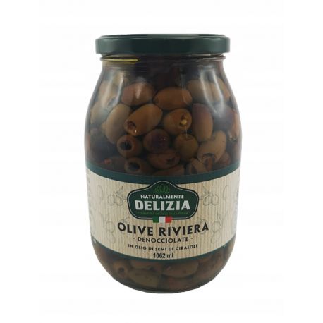 Delizia - oliwki drylowane Riviera - 1000 g