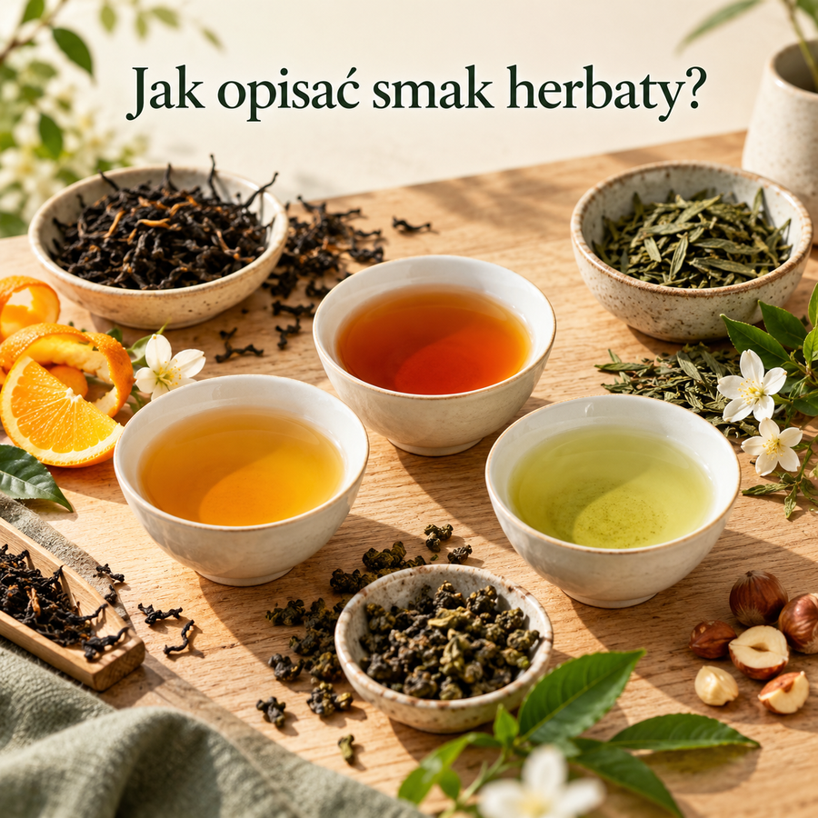 Jak opisywać smak herbaty? Słownik aromatów i nut smakowych