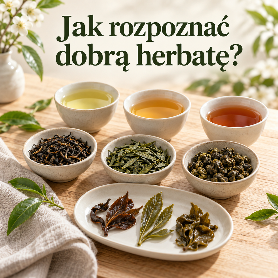Jak rozpoznać dobrą herbatę po suchych i zaparzonych liściach?