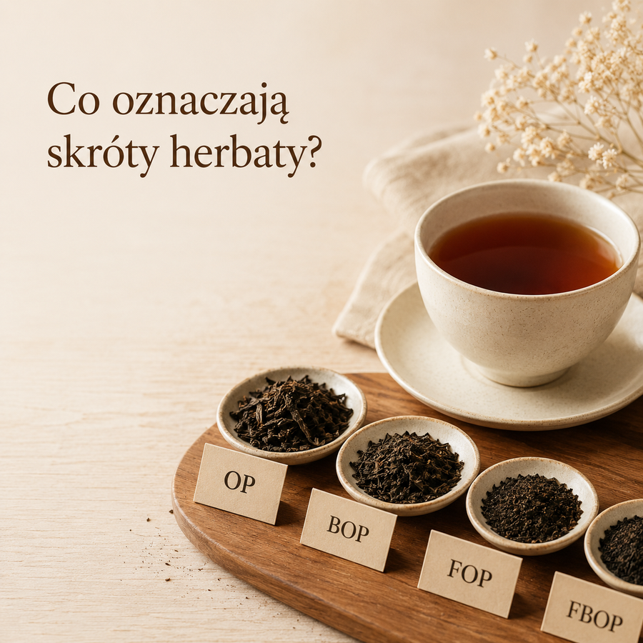 Co oznaczają OP, BOP, FOP, FBOP i inne skróty na opakowaniu herbaty?