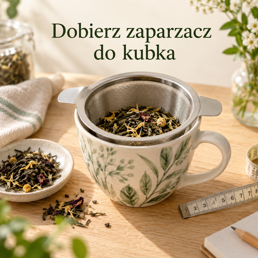 Jak dobrać rozmiar zaparzacza do kubka i rodzaju herbaty?