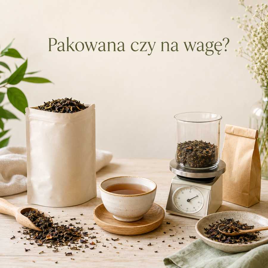 Herbata liściasta pakowana vs. na wagę: co bardziej się opłaca?
