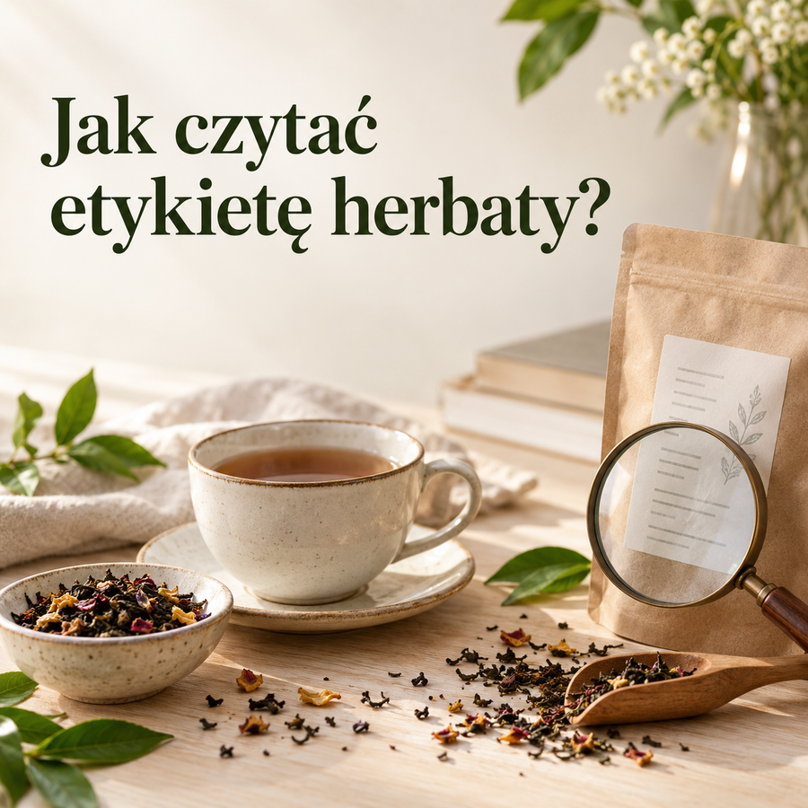 Jak czytać etykietę herbaty? Skład, aromaty, kraj pochodzenia i oznaczenia liści