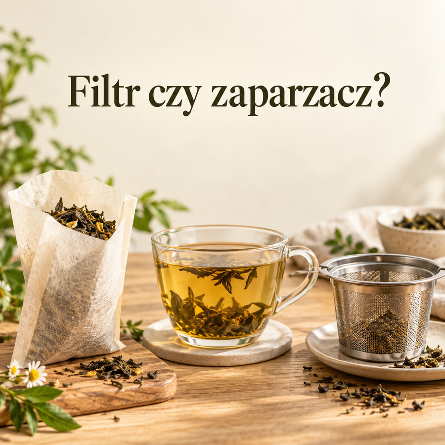 Papierowy filtr czy metalowy zaparzacz? Co lepiej sprawdza się do herbaty liściastej?