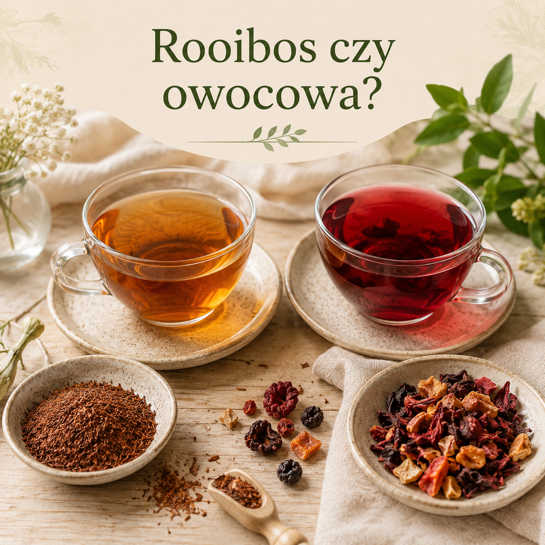 Rooibos czy herbata owocowa – co wybrać? Poznaj najważniejsze różnice