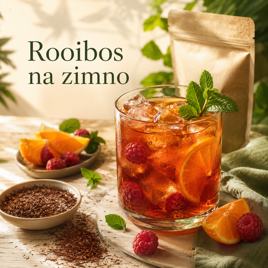 Rooibos na zimno: bez kofeiny, łagodny i idealny na wieczór + przepisy