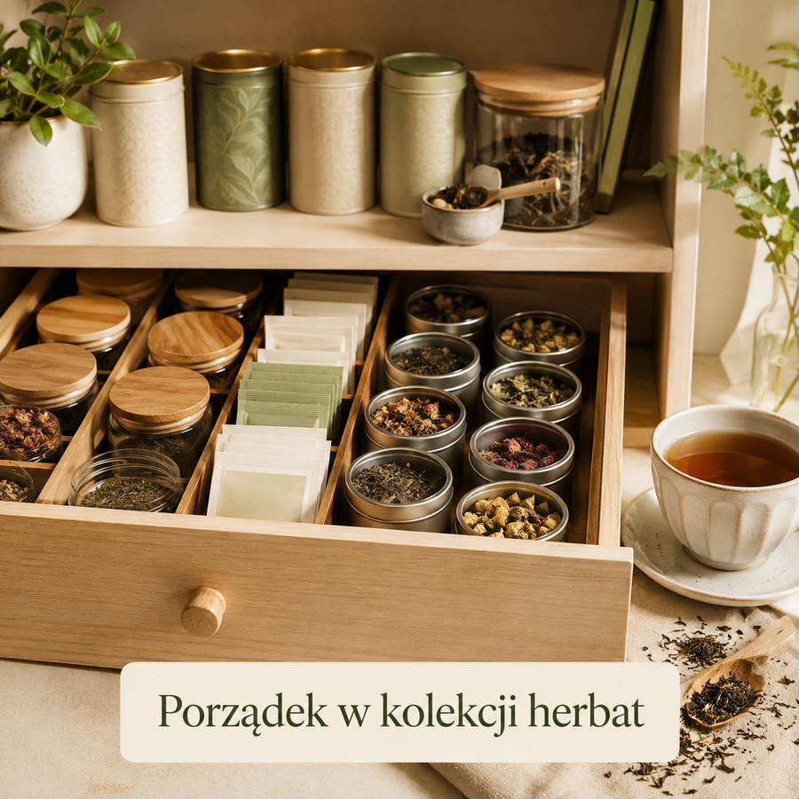 Jak uporządkować kolekcję herbat w domu, żeby łatwo z niej korzystać?