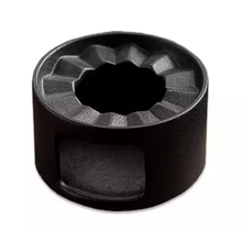 Czarny ceramiczny podgrzewacz okragly do dzbanka na herbate