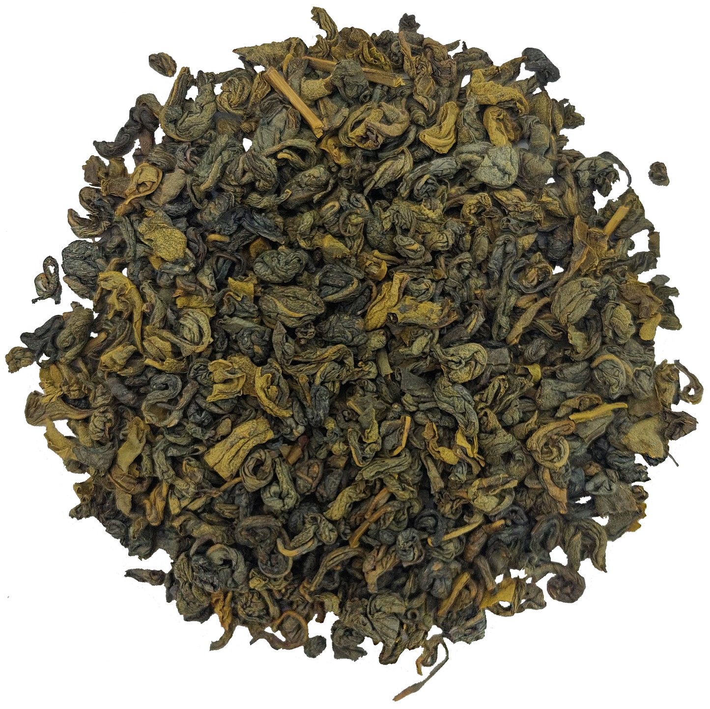 Susz zielonej herbaty jaśminowej Stassen, liście o naturalnym aromacie jaśminu.