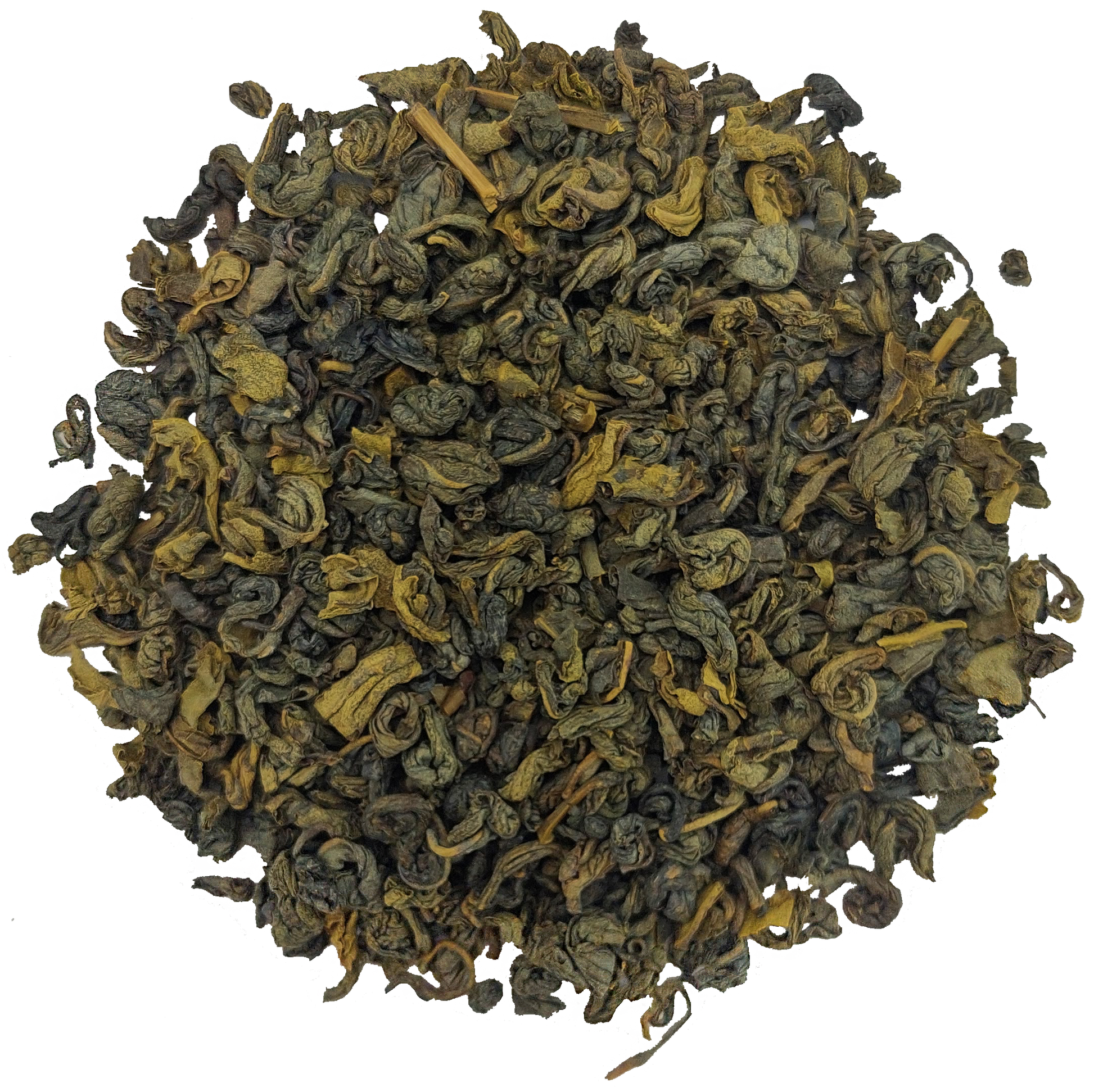 Susz zielonej herbaty jaśminowej Stassen, liście o naturalnym aromacie jaśminu.