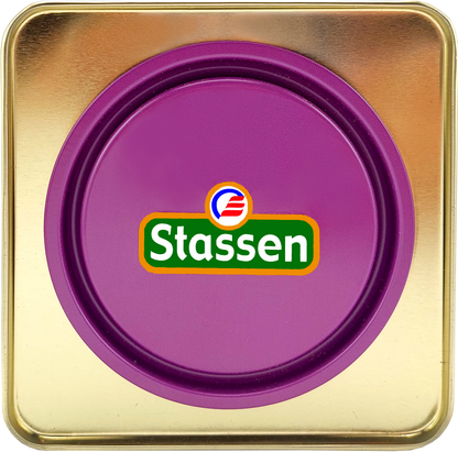 Herbata Stassen Earl Grey w metalowej puszce z logo Stassen – elegancki produkt premium.