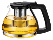 szklany dzbanek do herbaty z metalowym zaparzaczem 900 ml nowoczesny imbryk do parzenia herbaty