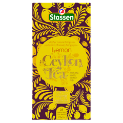 Opakowanie herbaty Stassen Lemon Tea – czarna herbata cejlońska z cytryną.