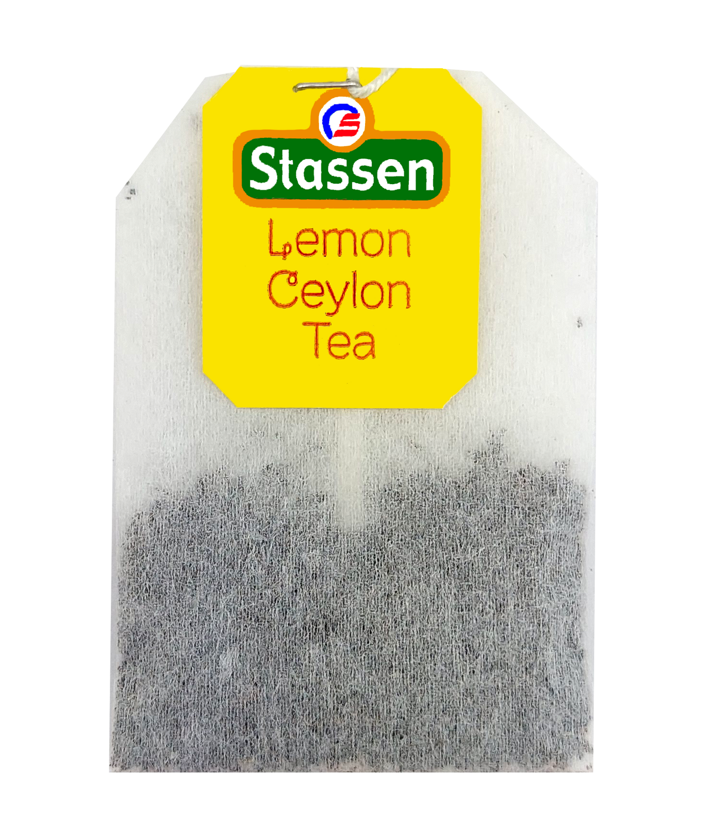 Torebka herbaty Stassen Lemon Tea z metką.