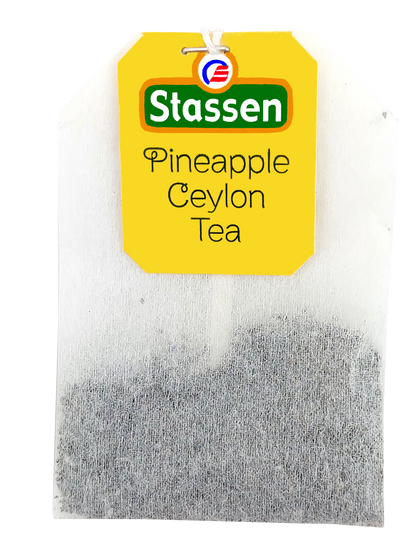 Saszetka herbaty Stassen Pineapple Tea – owocowa herbata czarna w kopercie.
