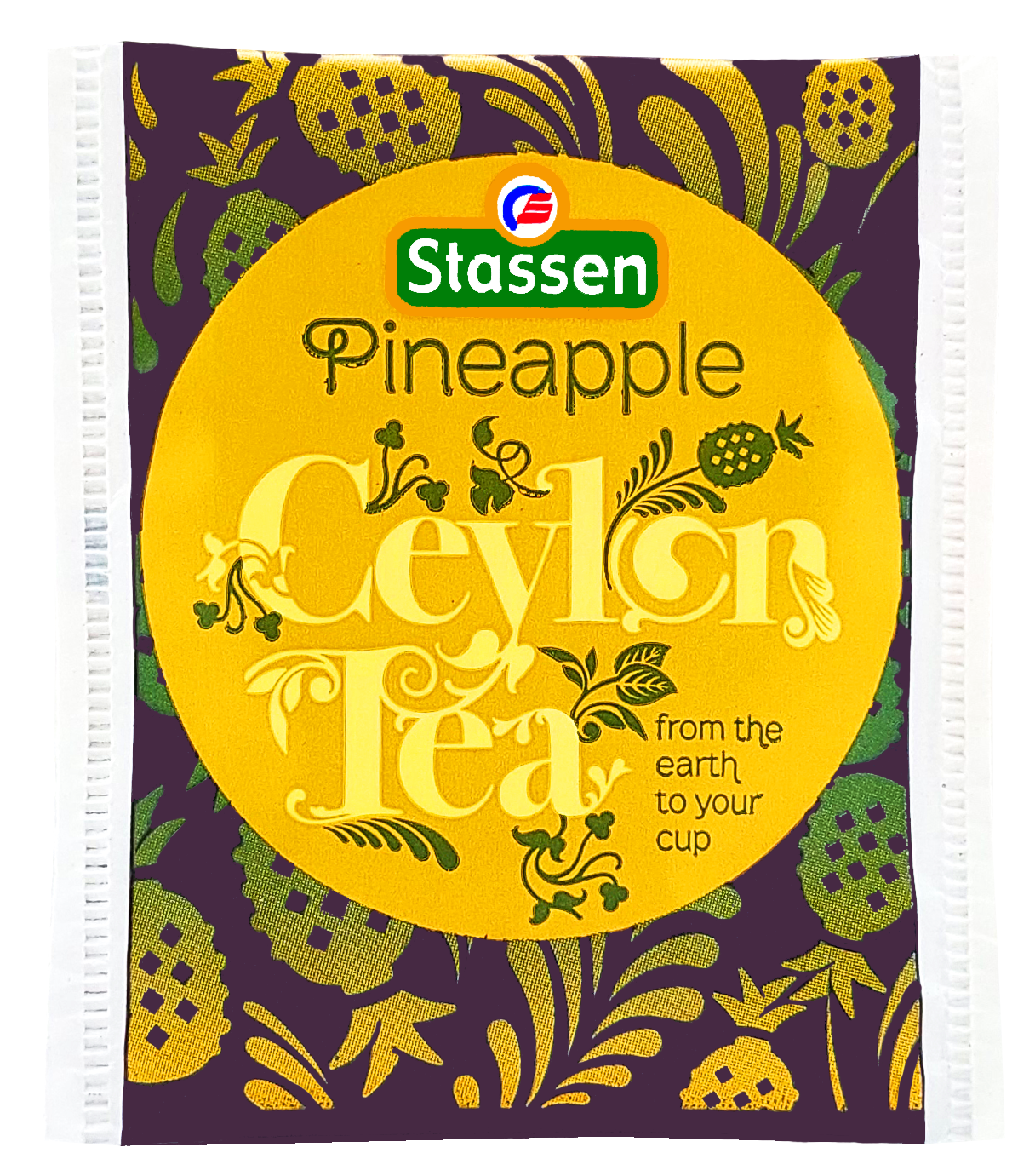 Torebka herbaty z zawieszką Stassen Pineapple Tea – czarna herbata cejlońska w torebce.
