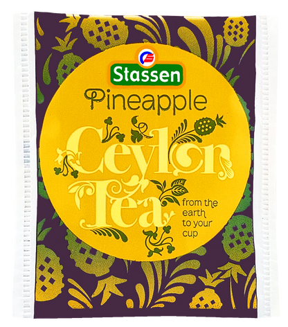 Torebka herbaty z zawieszką Stassen Pineapple Tea – czarna herbata cejlońska w torebce.