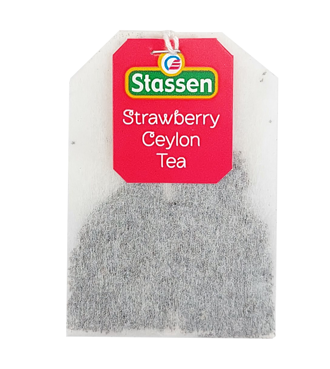 Torebka z zawieszką Stassen Strawberry Ceylon Tea – herbata czarna cejlońska w torebce.