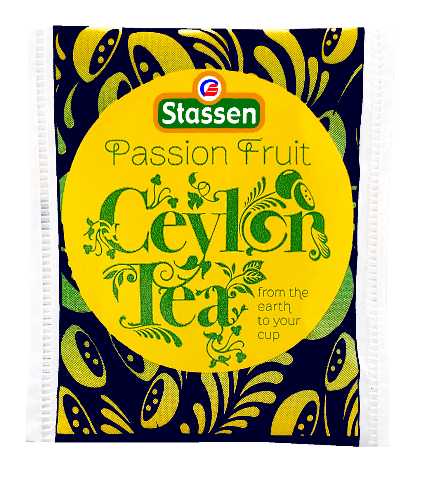 Koperta herbaty Stassen Passion Fruit Ceylon Tea – czarna herbata z marakują w saszetkach.