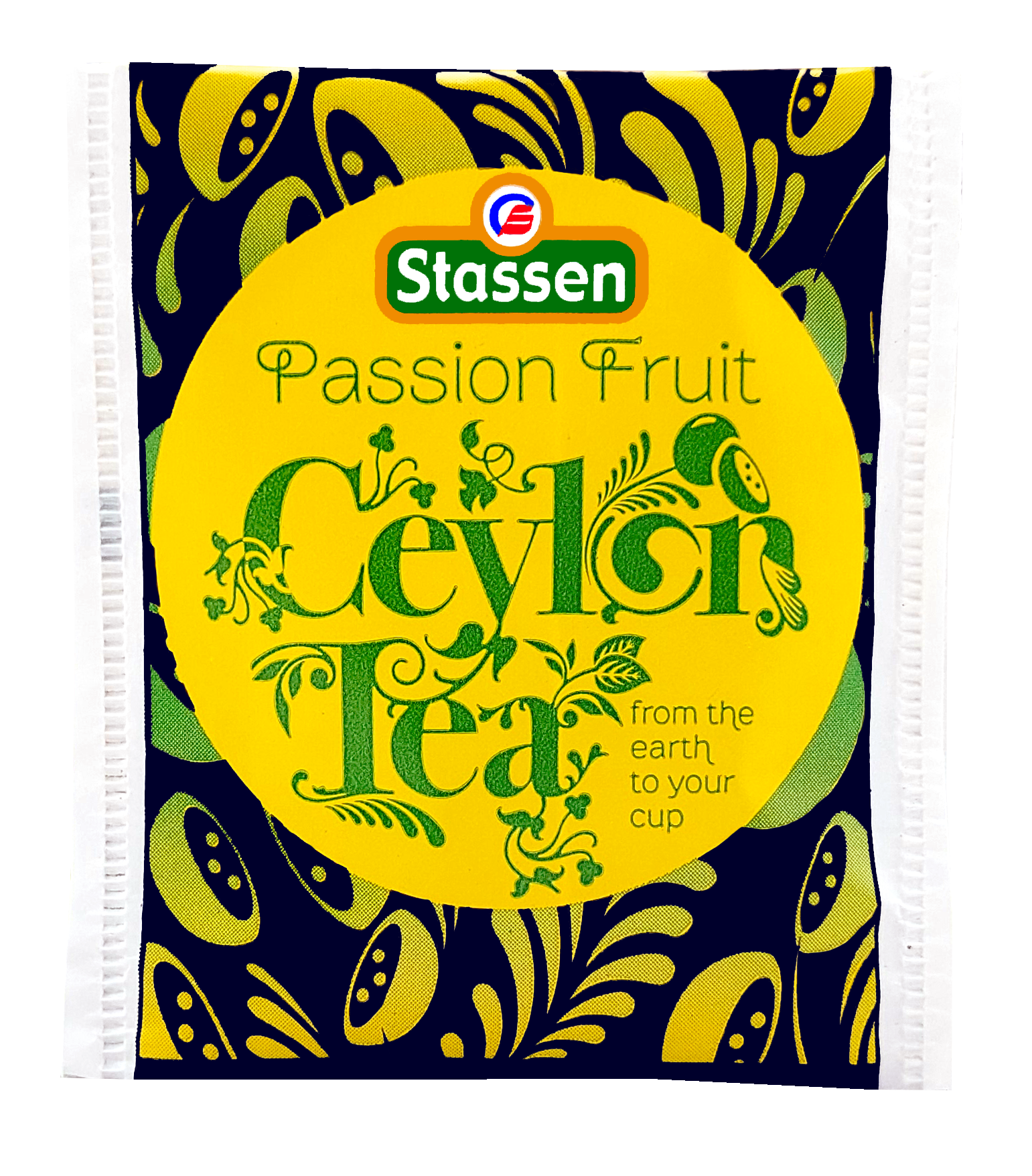 Koperta herbaty Stassen Passion Fruit Ceylon Tea – czarna herbata z marakują w saszetkach.