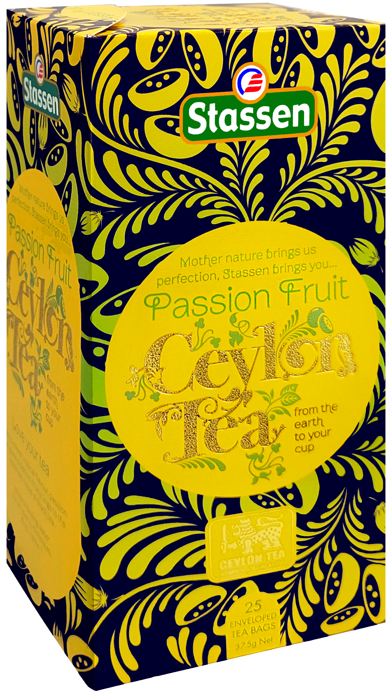 Saszetka herbaty czarnej Stassen Passion Fruit Ceylon Tea – aromatyczna herbata cejlońska z nutą marakui.