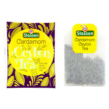Koperta i saszetka herbaty Stassen Cardamom – aromatyczna herbata czarna cejlońska.