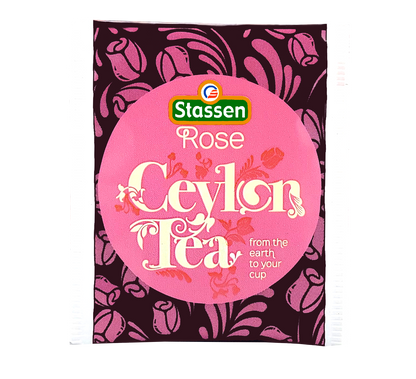 Koperta herbaty Stassen Rose Tea – czarna herbata cejlońska z różanym aromatem.