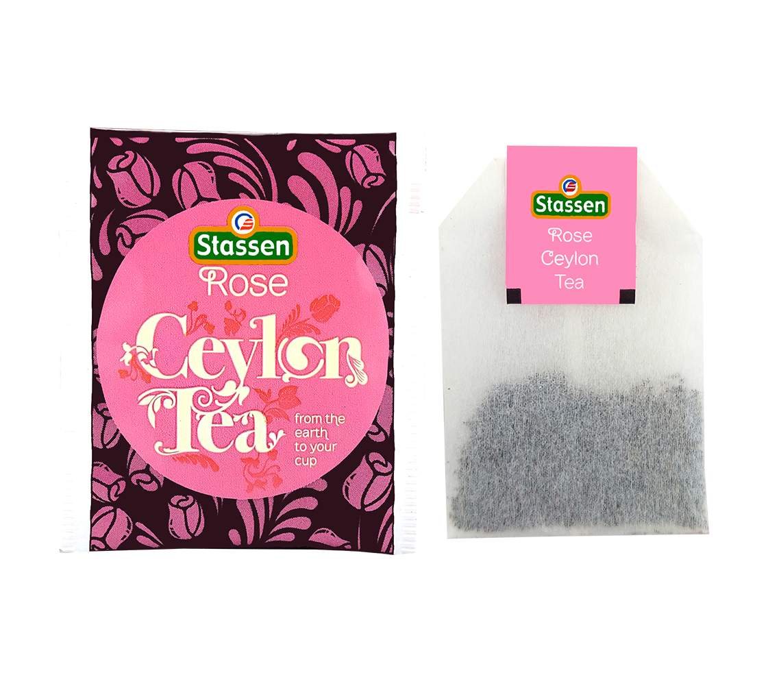 Zestaw koperty i torebki herbaty Stassen Rose – aromatyczna herbata w saszetkach.