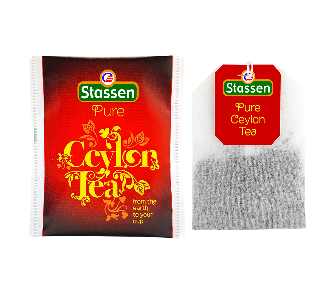 Herbata Stassen Pure Ceylon w kopertach, klasyczna czarna herbata cejlońska.