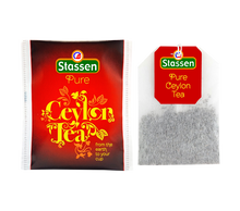 Herbata Stassen Pure Ceylon w kopertach, klasyczna czarna herbata cejlońska.