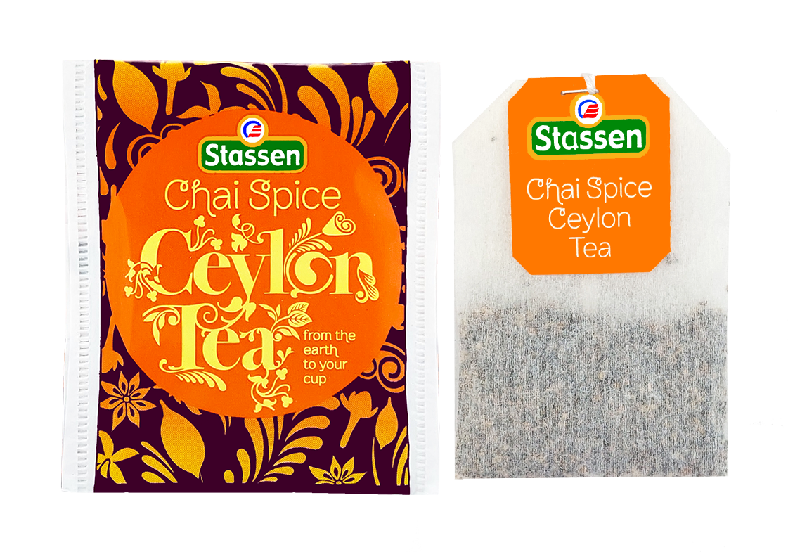 Koperta i torebka herbaty czarnej Stassen Chai Spice.