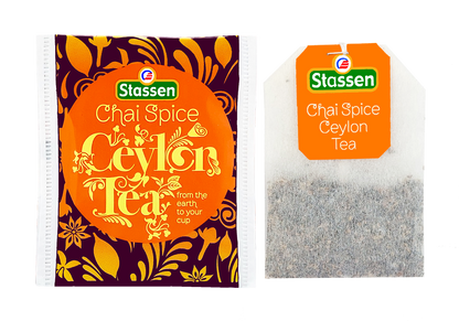 Koperta i torebka herbaty czarnej Stassen Chai Spice.