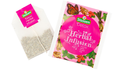Herbata ziołowa Stassen Detox Herbal Infusion saszetka i torebka