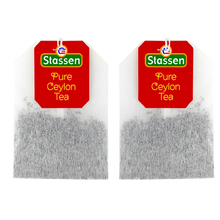 Torebki herbaty czarnej Stassen Pure Ceylon z czerwonymi etykietami