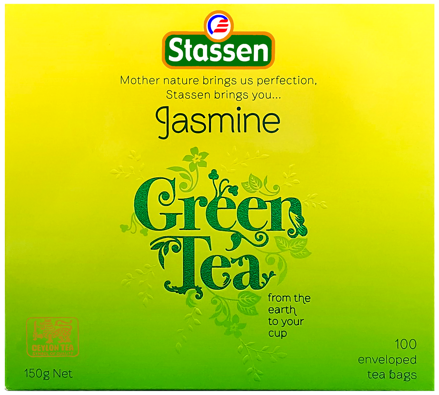 Herbata zielona Stassen Jasmine Green Tea opakowanie 100 saszetek