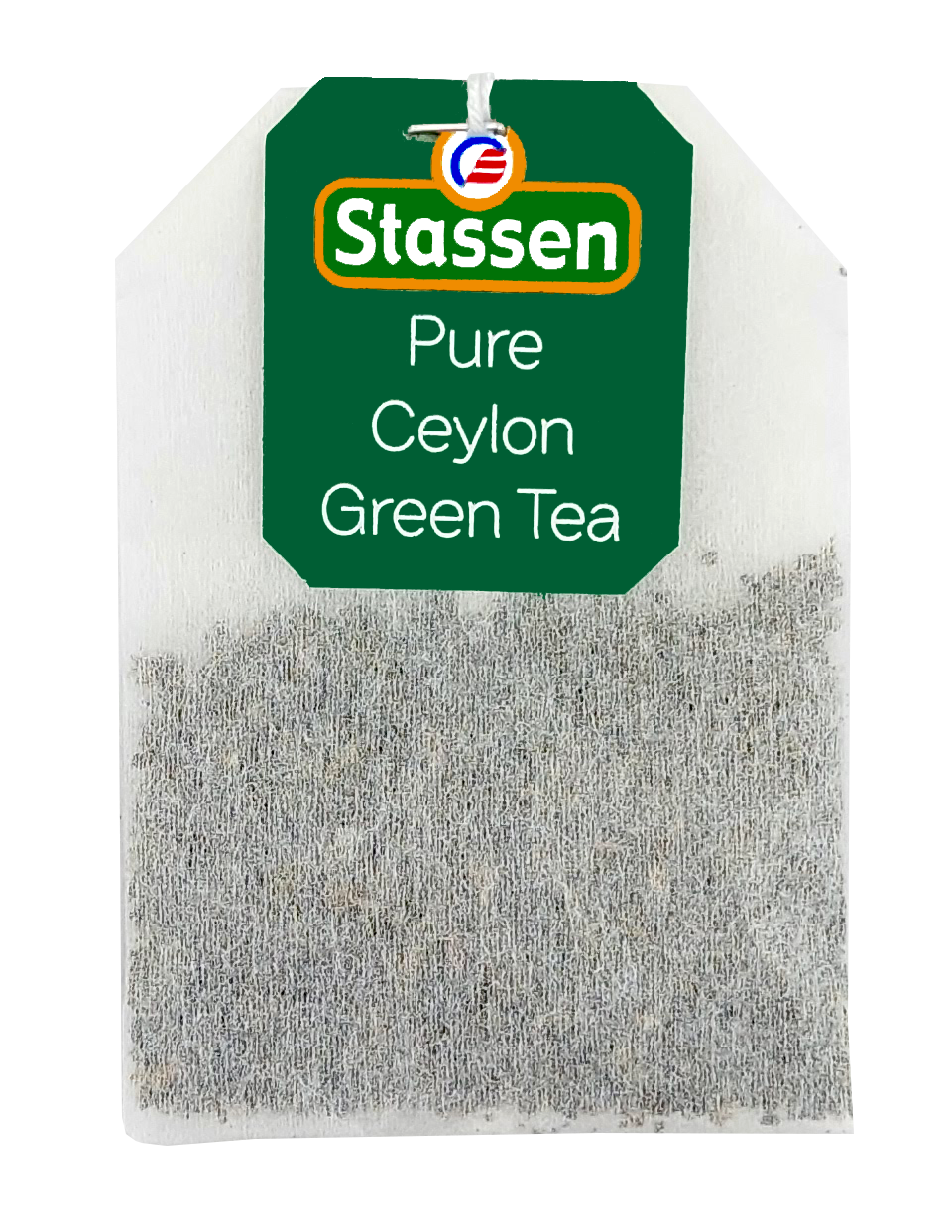 Torebka herbaty zielonej Stassen Pure Ceylon Green Tea z etykietą