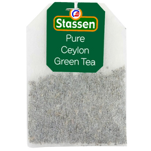 Torebka herbaty zielonej Stassen Pure Ceylon Green Tea z etykietą