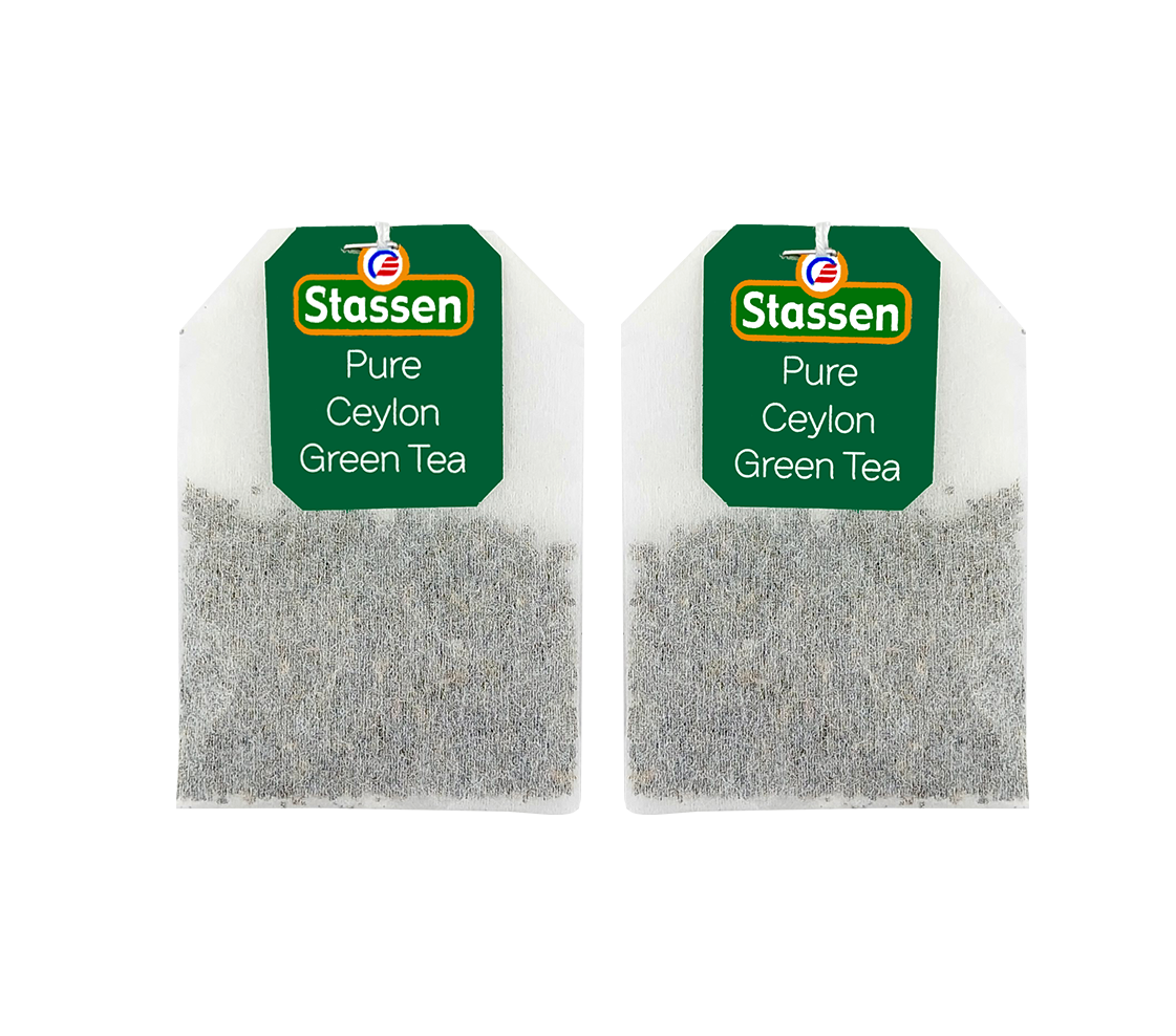 Dwie torebki herbaty zielonej Pure Ceylon Green Tea Stassen