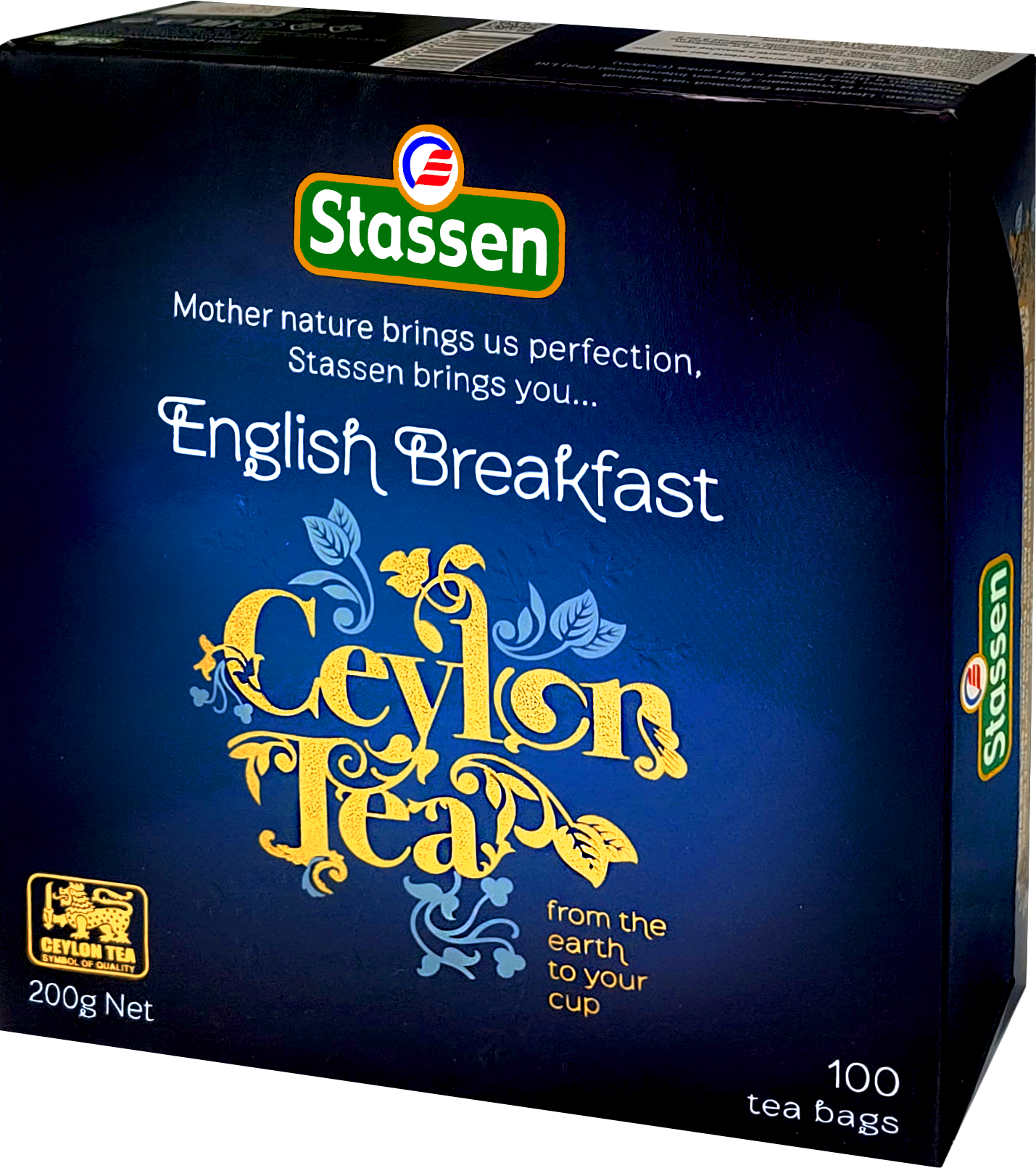 Mocna herbata czarna English Breakfast Stassen – opakowanie 100 torebek