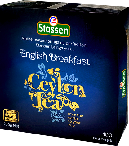 Mocna herbata czarna English Breakfast Stassen – opakowanie 100 torebek