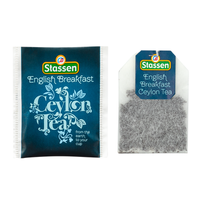 Koperta i torebka herbaty English Breakfast Stassen – czarna herbata cejlońska w kopertach.
