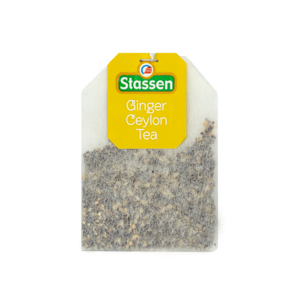 Torebka herbaty Ginger Tea Stassen – czarna herbata cejlońska z imbirem.